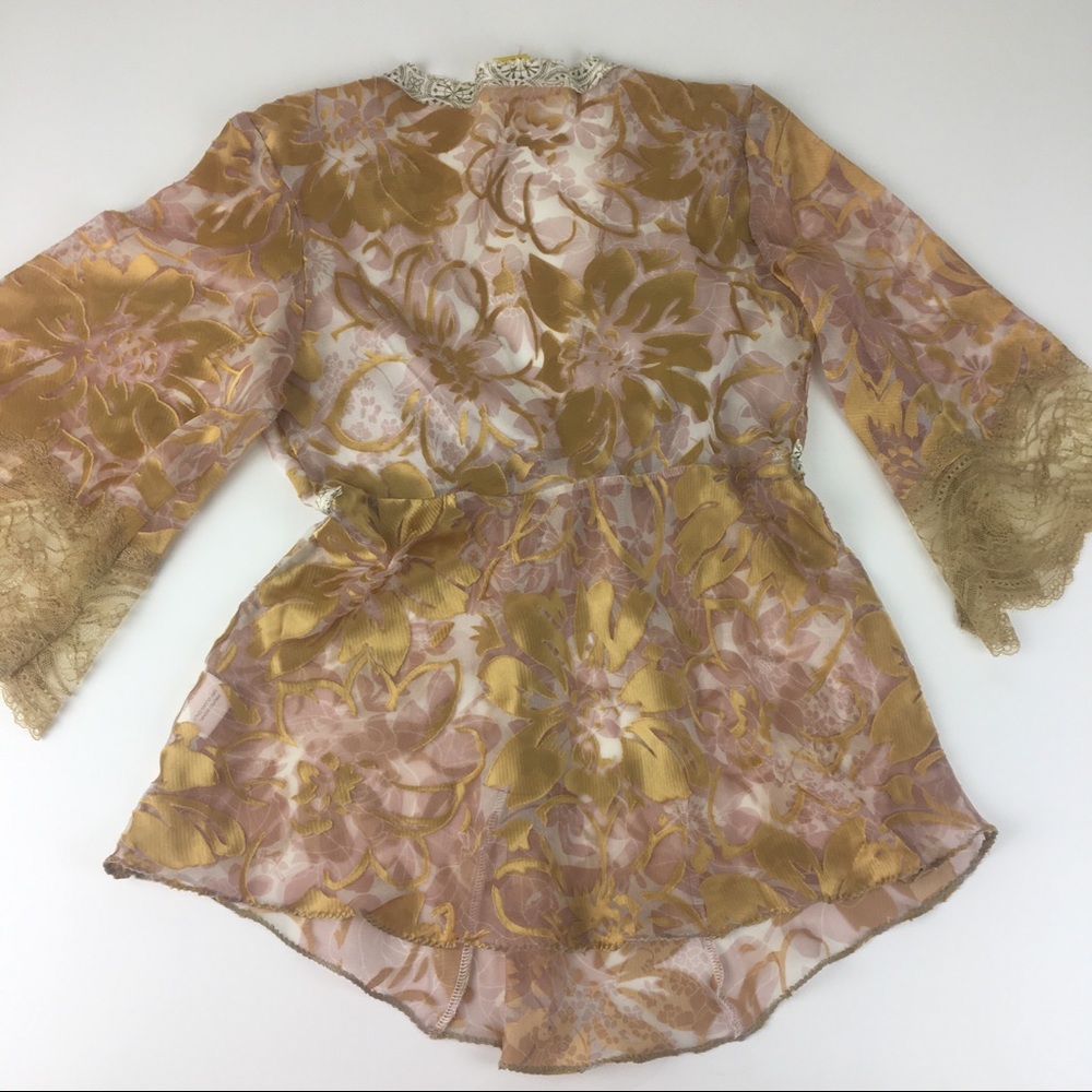 Anthro Catherine Malandrino burnout lace empire top S XS - Picture 6 of 9